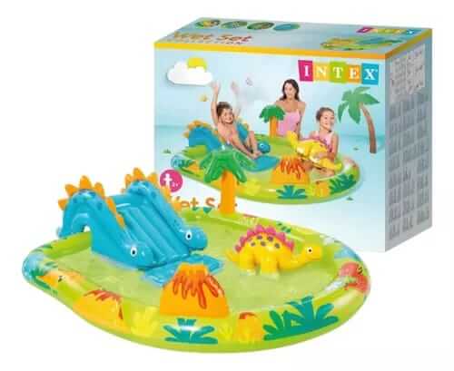 Piscina inflável infantil
Piscina inflável com escorregador
Piscina dos dinossauros
Parque aquático infantil