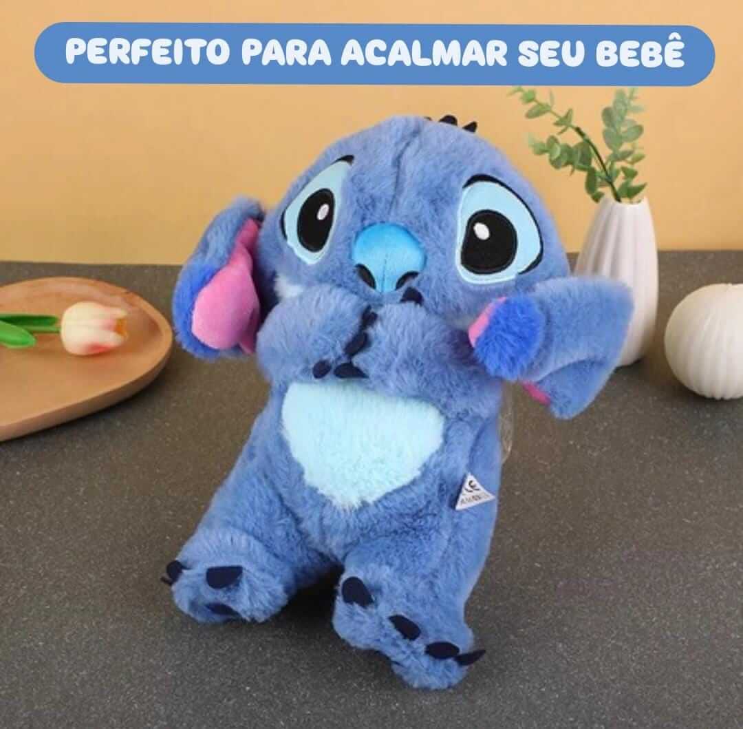 Stitch Pelúcia que Respira - Conforto e Tranquilidade com Respiração Realista!