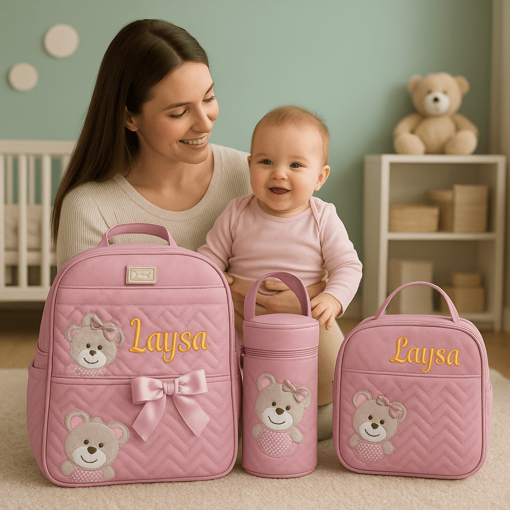 Bolsa Maternidade Personalizada Mommy Bag – Praticidade e Estilo para Você e Seu Bebê