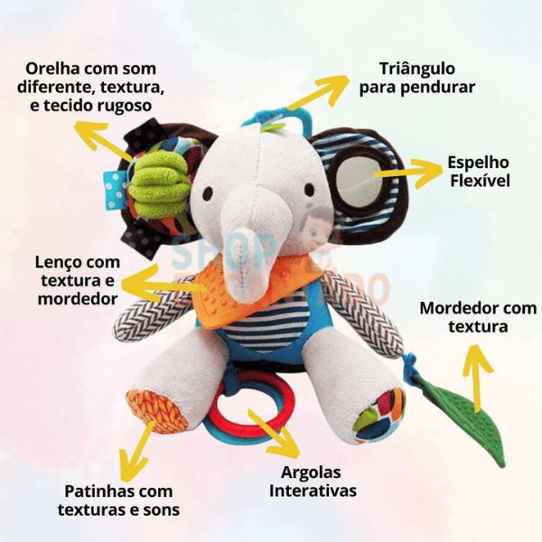 Pelúcia Mordedor Interativo • Transformando o Desconforto da Dentição em Alegria!