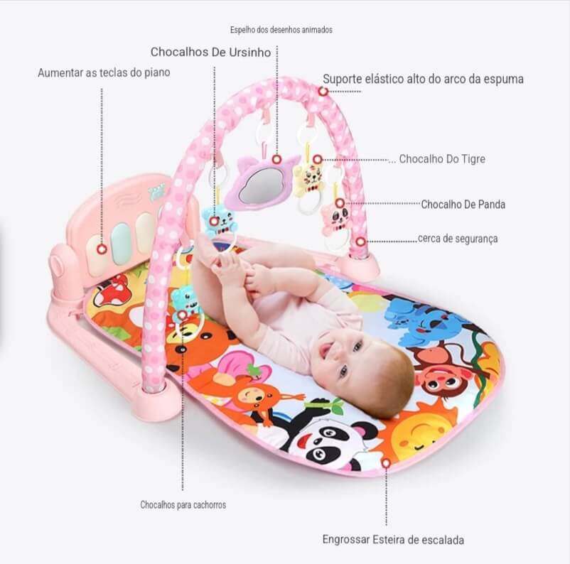 BrincaMelodia: O Tapete Mágico do Desenvolvimento para Bebês