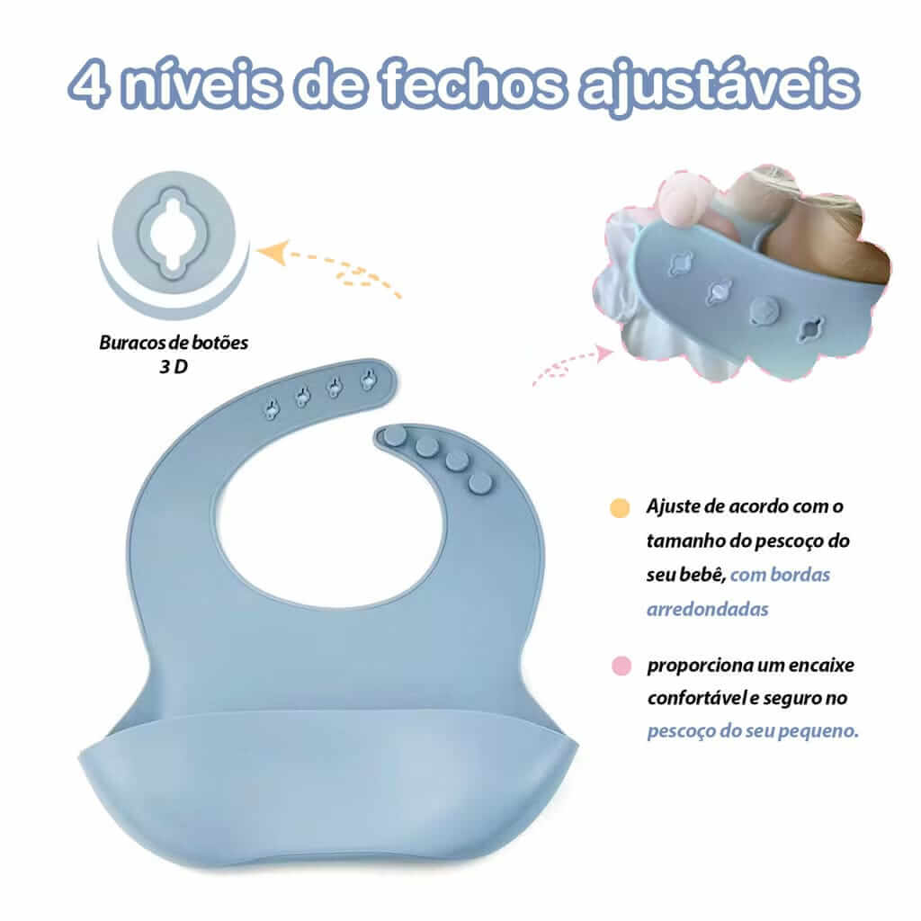 Kit Introdução Alimentar de Silicone | Seguro, Prático e Divertido para o Seu Bebê