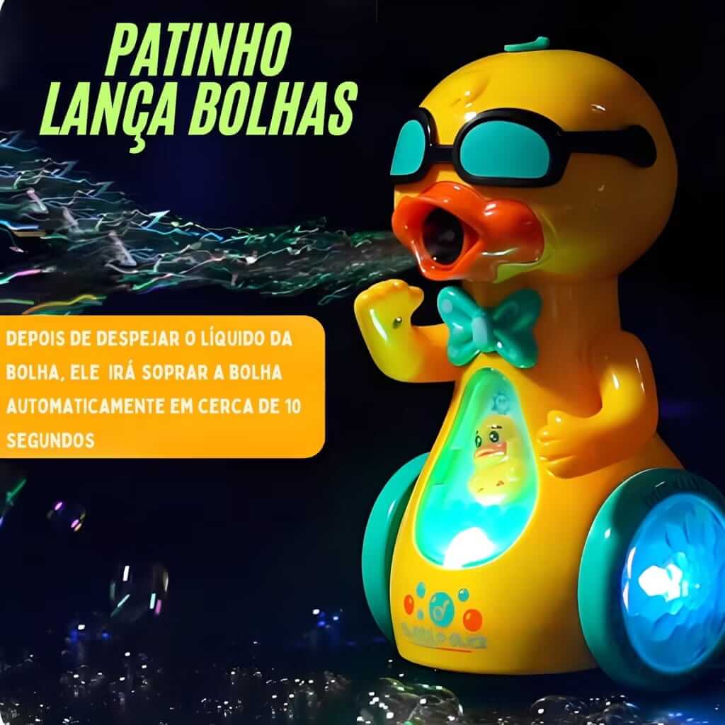 Patinho Bubble Musical – Com Luz, Som e Movimento | Brinquedo Infantil Divertido