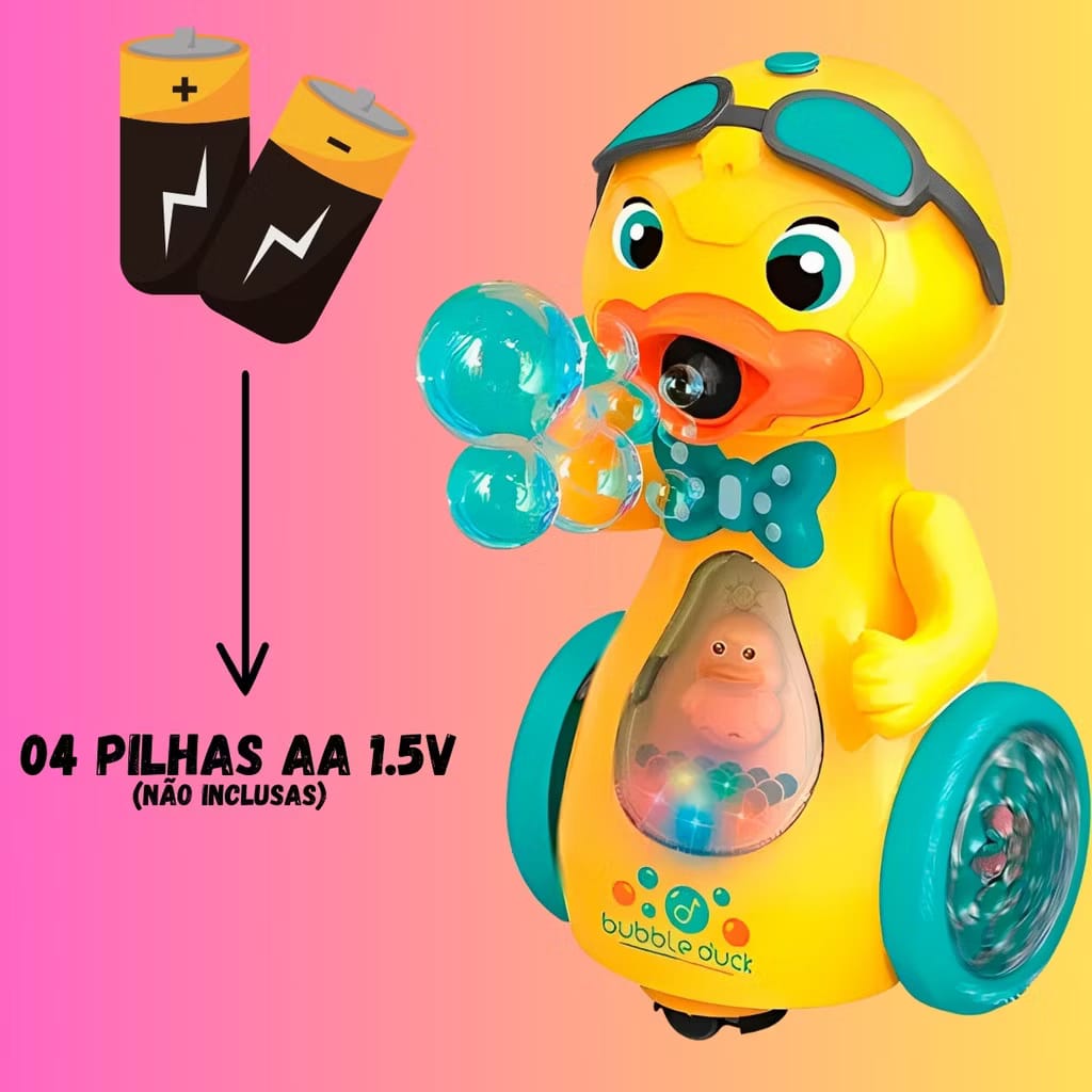 Patinho Bubble Musical – Com Luz, Som e Movimento | Brinquedo Infantil Divertido