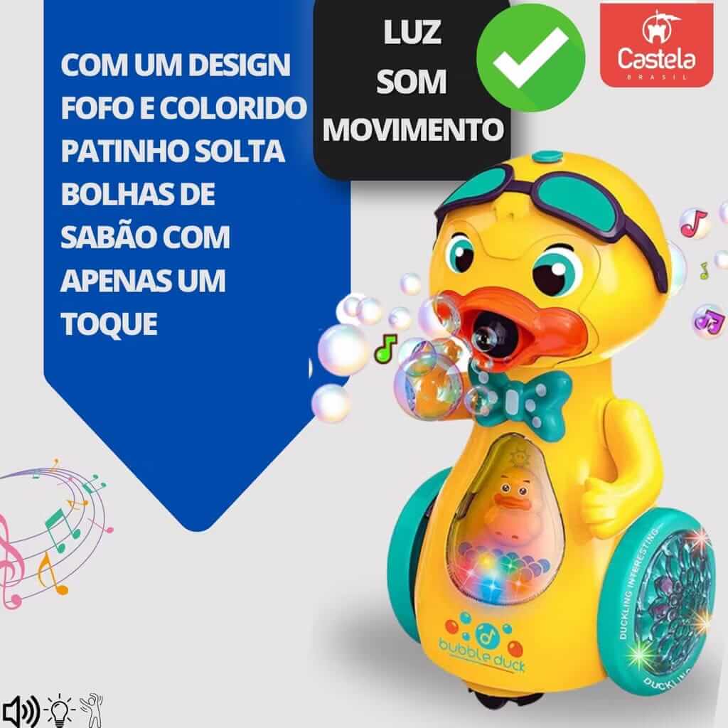 Patinho Bubble Musical – Com Luz, Som e Movimento | Brinquedo Infantil Divertido