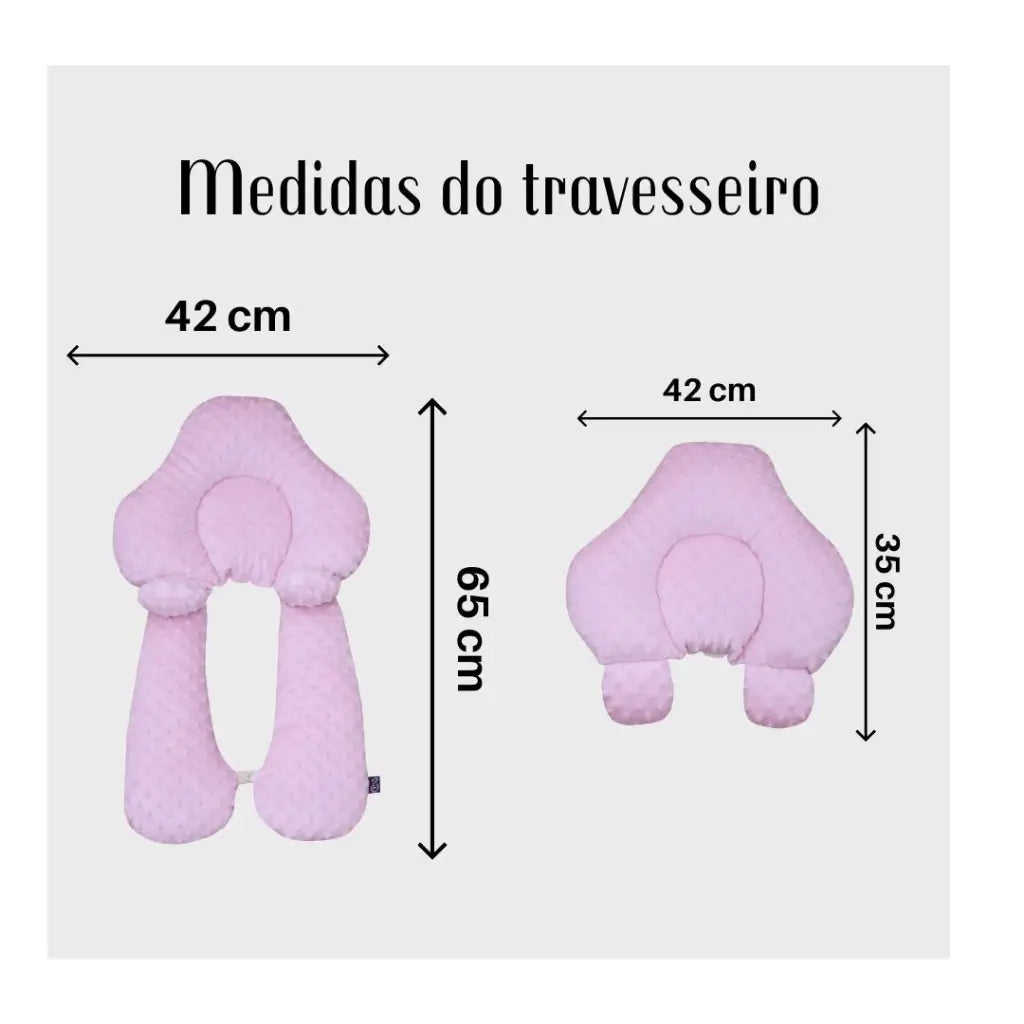 NinhoDoce™ – Almofada Ortopédica para Sono Seguro do Bebê