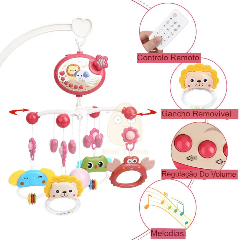 Musical Melodia Projetor - Desenvolvimento cognitivo e motor do bebê