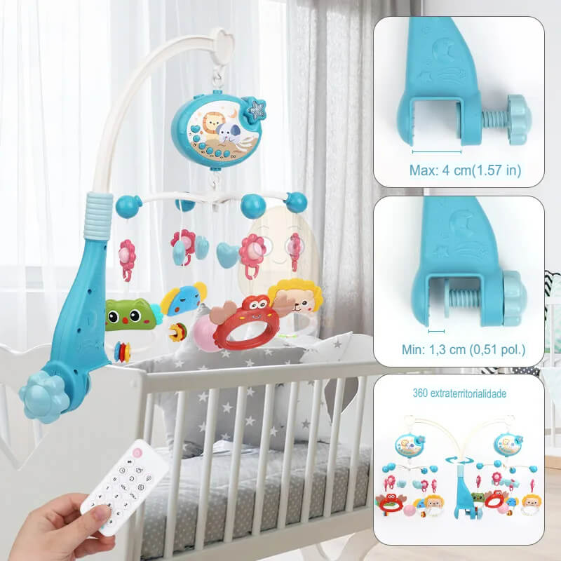Musical Melodia Projetor - Desenvolvimento cognitivo e motor do bebê