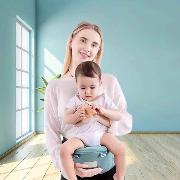 Canguru Premium 4 em 1 Cangu® – Mochila Ergonômica com Assento de Quadril e Suporte até 20kg