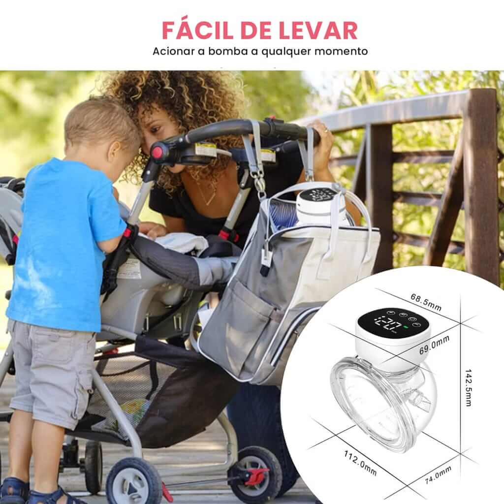 MamyFlow • Extratora Mãos Livres, fluxo natural, inspirado na mamãe