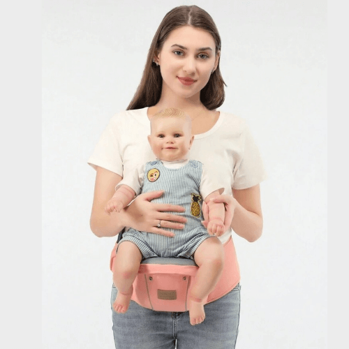 Canguru Ergonômico 3 em 1 com Assento de Quadril, Tiras Ajustáveis e Capuz Inverno – Suporta até 20kg