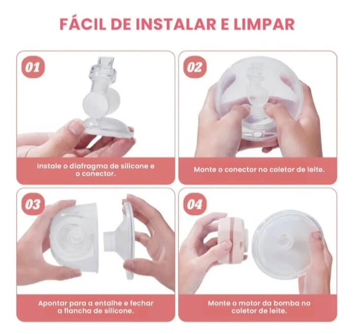 MamyFlow • Extratora Mãos Livres, fluxo natural, inspirado na mamãe