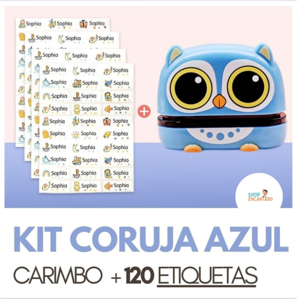 Carimbo Encanto Personalizado + BRINDE 120 Etiquetas Personalizadas