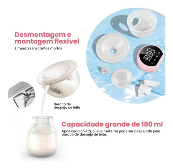 MamyFlow • Extratora Mãos Livres, fluxo natural, inspirado na mamãe