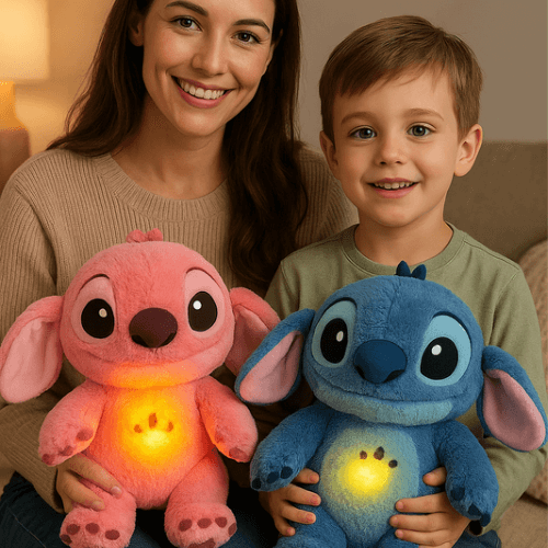 Stitch Pelúcia que Respira - Conforto e Tranquilidade com Respiração Realista!