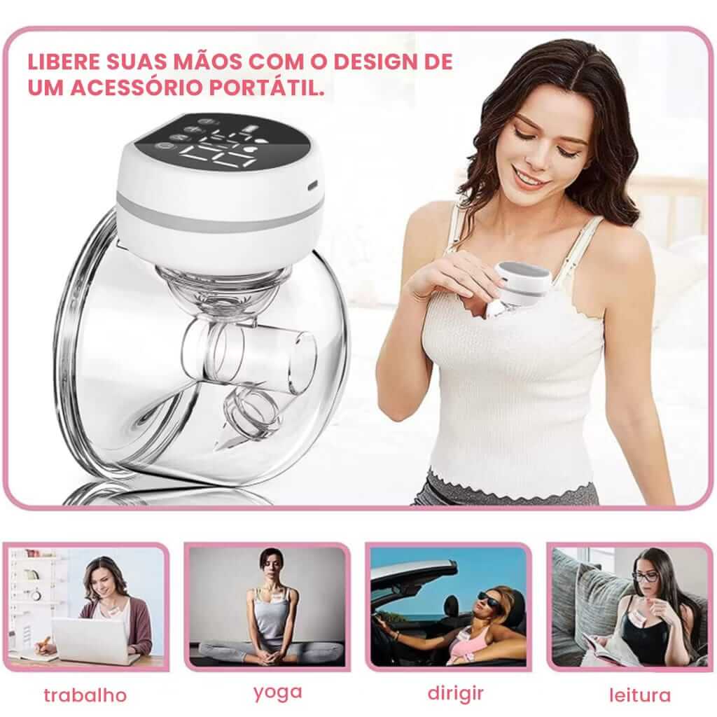 MamyFlow • Extratora Mãos Livres, fluxo natural, inspirado na mamãe